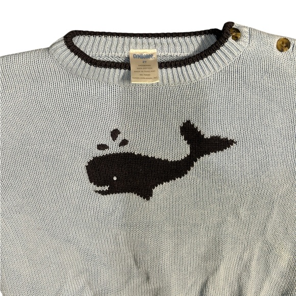 Gymboree Whale Sweater – Size 2T (Light Blue) - Picture 3 of 4